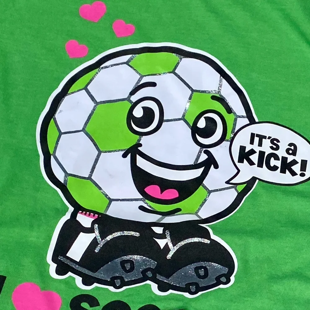 NWT Justice Girls Soccer T-Shirt